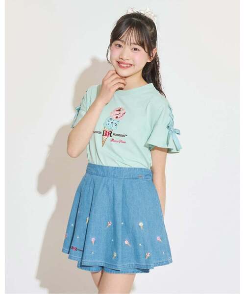 メゾピアノ　サーティワンコラボTシャツ&スカート　150 mezzo piano Junior（メゾピアノ ジュニア） tシャツ 「サーティワン