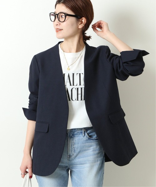 スピックアンドスパン ノーカラージャケット Spick＆Span（スピック アンド スパン） 「Spick & Span」 ノーカラー