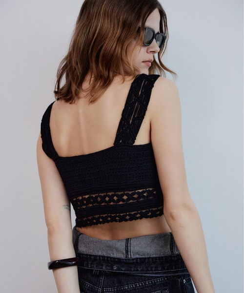 MAISON SPECIAL（メゾンスペシャル） キャミソール Crochet Bice