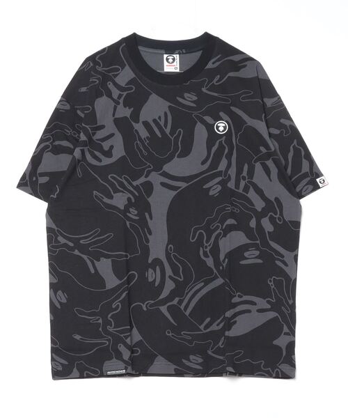 「AAPE BY A BATHING APE」 半袖Tシャツ SMALL ブラック系その他 メンズ_画像2