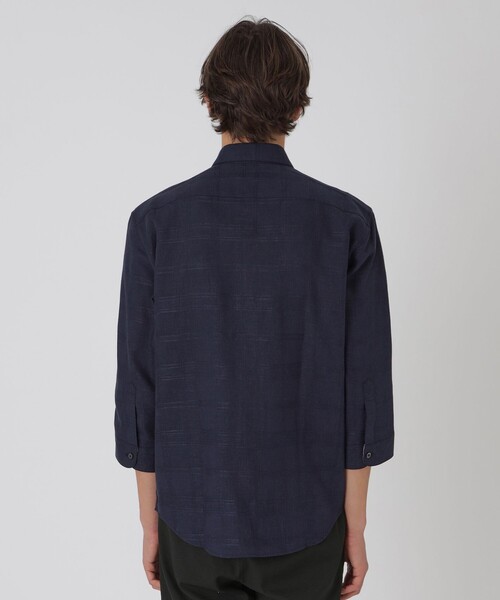 新品 BURBERRY BLACK LABEL 7分袖 リネン100% シャツ BLACK LABEL CRESTBRIDGE（ブラックレーベル クレストブリッジ） 七分
