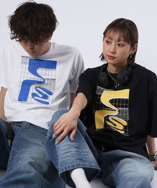 「FFEIN」 半袖Tシャツ MEDIUM ホワイト メンズ_画像5