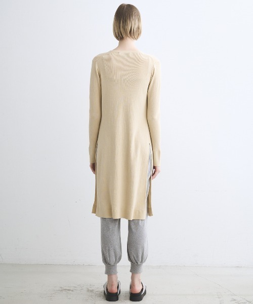 three dots（スリー ドッツ） ニットカーディガン S ピンク系その他