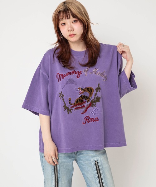 RNA（アールエヌエー） tシャツ 半袖 M2742 タイガーピグメントT 