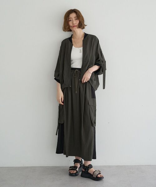 Editt by YECCA VECCA ロング スカート 夏 「適ON」COOLカーゴロング