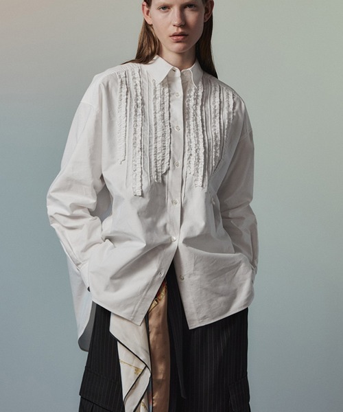 MAISONSPECIAL　ブラウス MAISON SPECIAL（メゾンスペシャル） ブラウス シャツ Frill Oxford