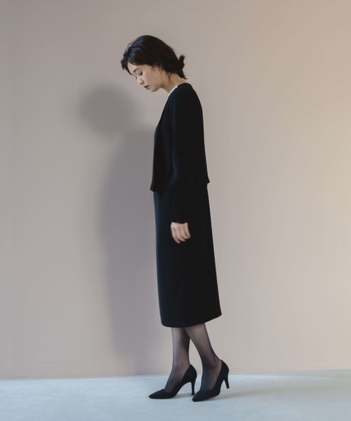 「kaene」 長袖ワンピース 34 ベージュ レディース_画像5