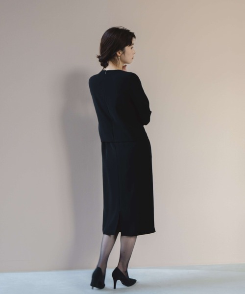 「kaene」 長袖ワンピース 34 ベージュ レディース_画像9