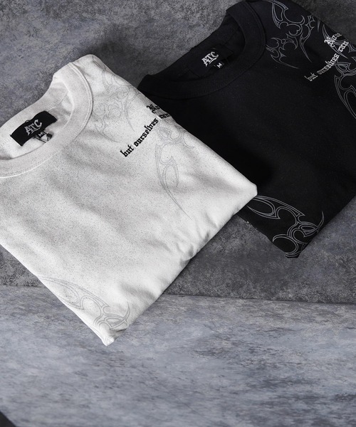 tシャツ トライバル柄 レイヤードロンTee / Tribal Graphic Layered