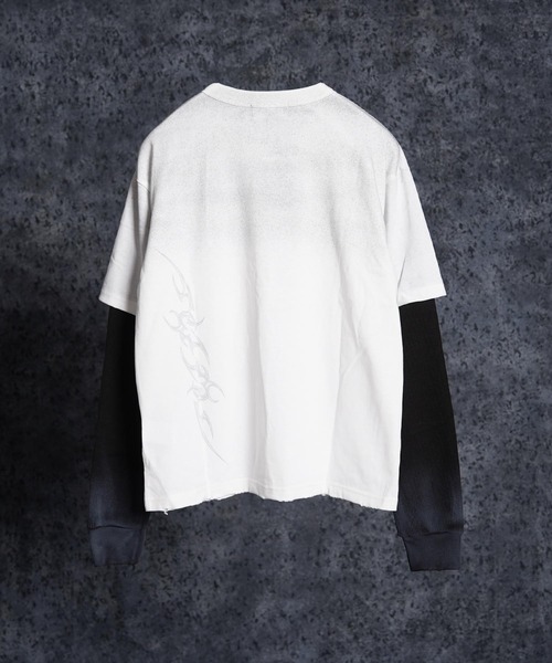 tシャツ トライバル柄 レイヤードロンTee / Tribal Graphic Layered