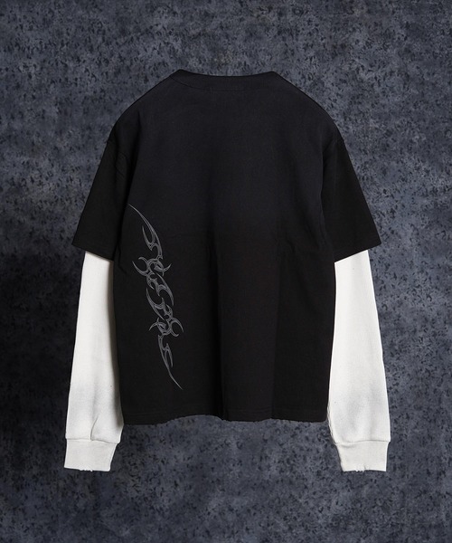tシャツ トライバル柄 レイヤードロンTee / Tribal Graphic Layered