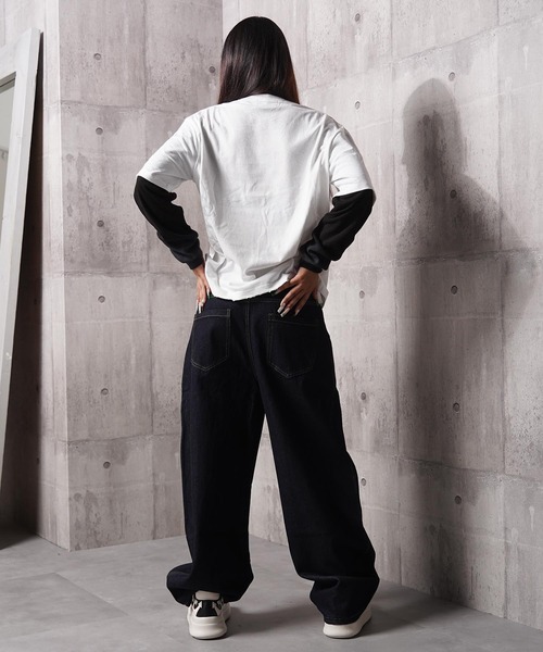 tシャツ トライバル柄 レイヤードロンTee / Tribal Graphic Layered