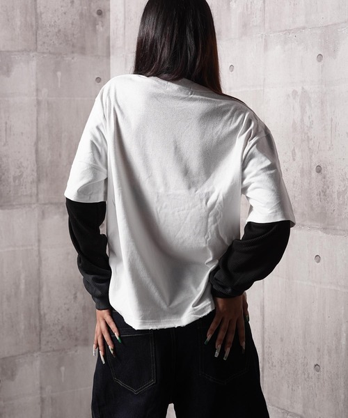 tシャツ トライバル柄 レイヤードロンTee / Tribal Graphic Layered