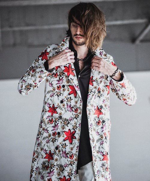 NO ID.（ノーアイディー） トレンチコート コート 「NO ID.」Flower
