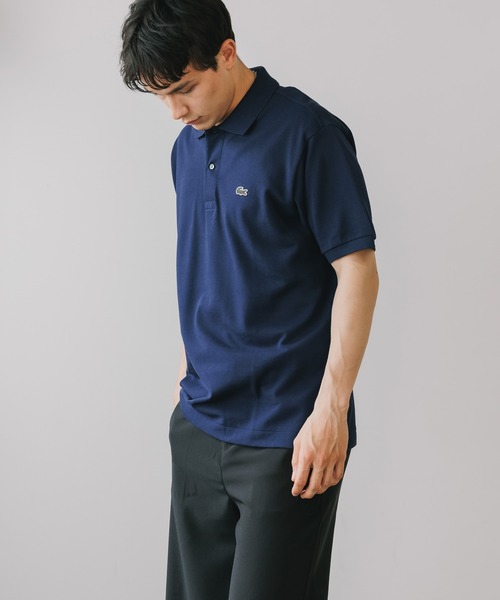 LACOSTE SPORT ポロシャツ 2枚セット オーガニックコットン ストレッチ鹿の子 配色パイピング比翼