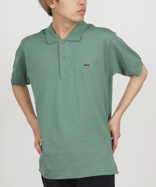 LACOSTEラコステ ポロシャツ 緑 ラコステ LACOSTE モノグラムジャカードポロシャツ （グリーン