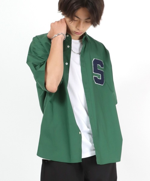 シャツ ワンポイントロゴワッペンシャツ メンズ レディース/無地 