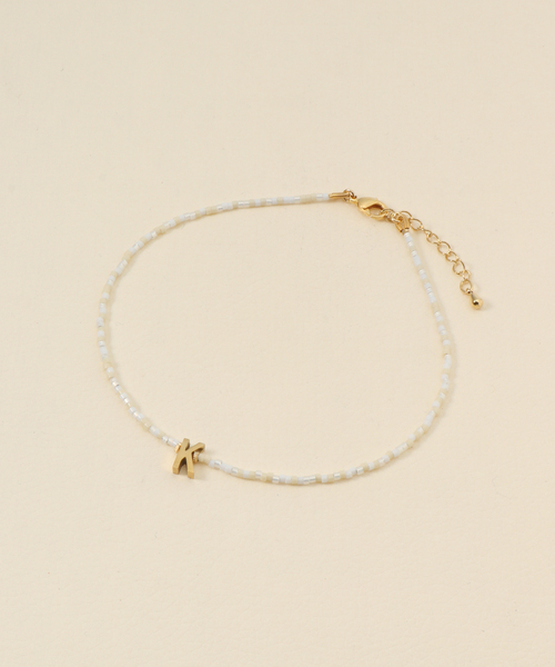 SLOBE IENA アンクレット beads ロゴアンクレット : ZOZOTOWN