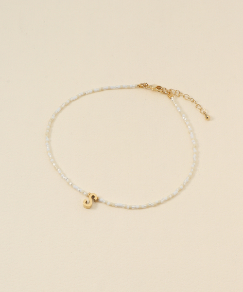 SLOBE IENA アンクレット beads ロゴアンクレット : ZOZOTOWN