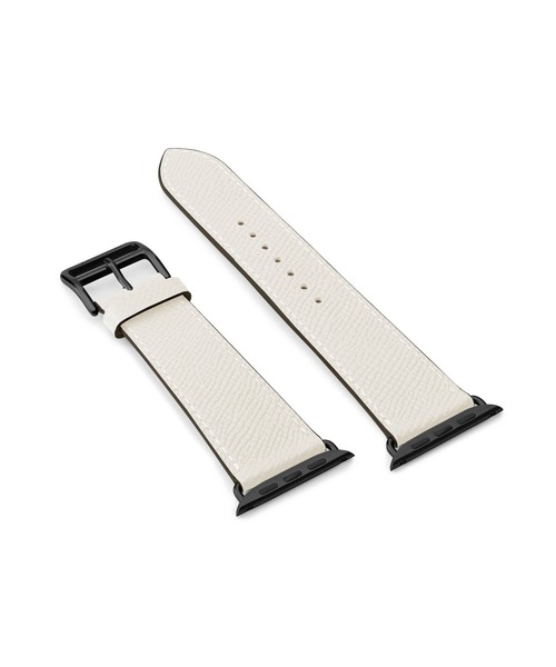 腕時計 ノービレ Apple Watch レザーバンド「44mm/45mm/46mm/49mm， M/Lサイズ」 (アダプター：ブラック) レディースの画像