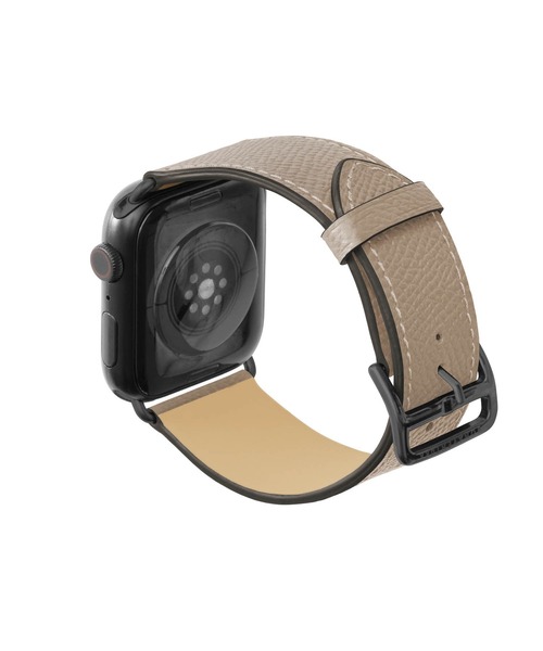 腕時計 ノービレ Apple Watch レザーバンド「44mm/45mm/46mm/49mm， M/Lサイズ」 (アダプター：ブラック) レディースの画像
