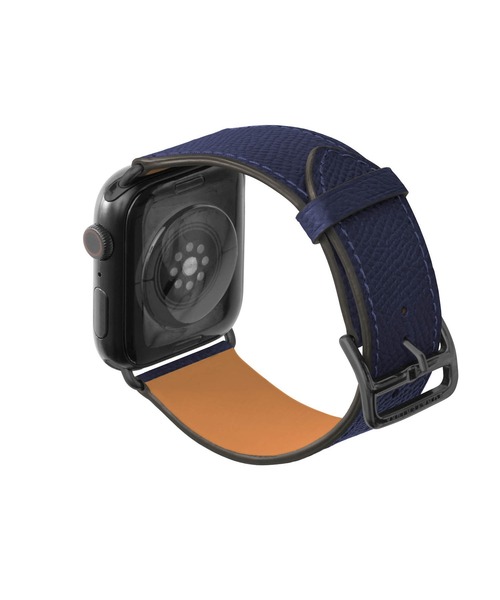 腕時計 ノービレ Apple Watch レザーバンド「44mm/45mm/46mm/49mm， M/Lサイズ」 (アダプター：ブラック) レディースの画像