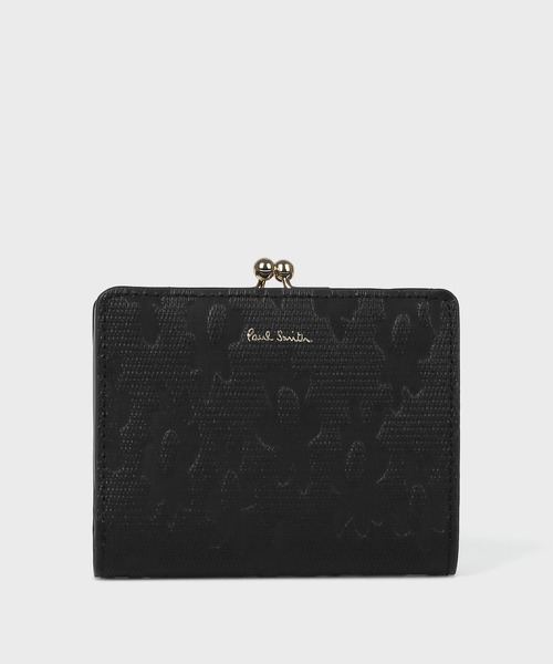新品未使用　Paul Smith 長財布　がま口　花柄　箱付き　ブラック　本革 箱付き極美品✨ポールスミス 長財布 がま口 黒 レザー ペイジー