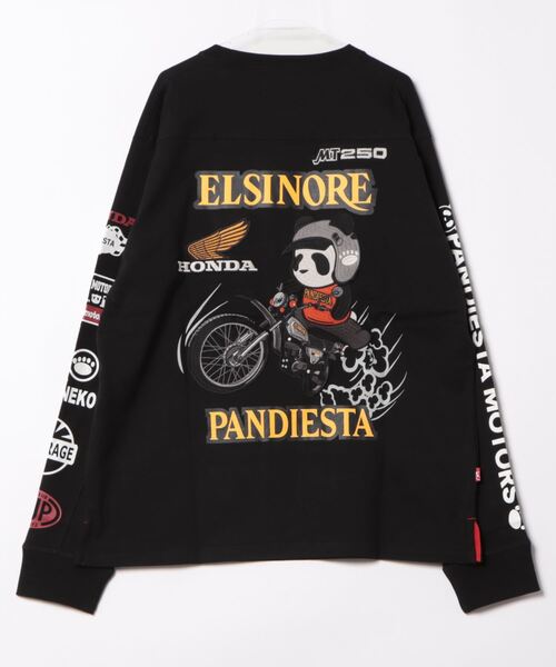 tシャツ Honda×Pandiesta MT250 エルシノア ロンT(M2) メンズ 