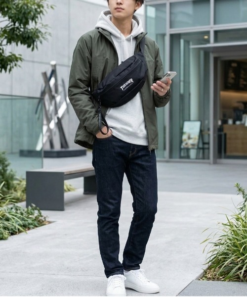 THRASHER（スラッシャー） ウエストポーチ 「THRASHER / スラッシャー