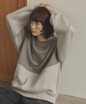 トレーナー スウェット 裏起毛 バイカラーパイ...の詳細画像5