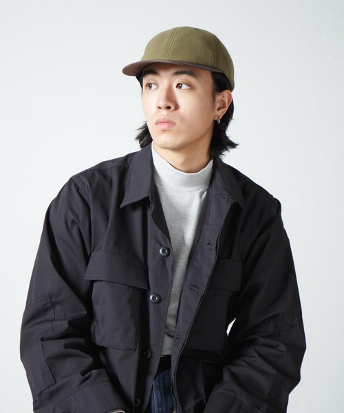 RACAL キャップ 帽子 Freece-Nylon Long-Bill Cap / フリース