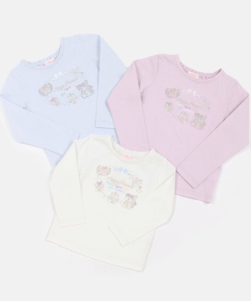 mezzo piano tシャツ 星座刺繍 長袖Tシャツ キッズ 子供服 女の子