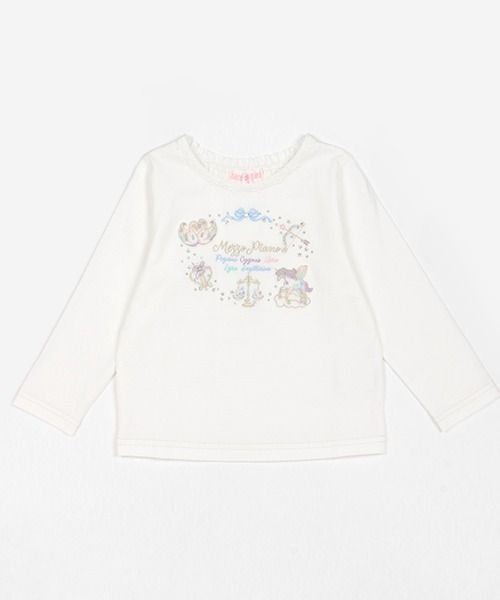 mezzo piano tシャツ 星座刺繍 長袖Tシャツ キッズ 子供服 女の子