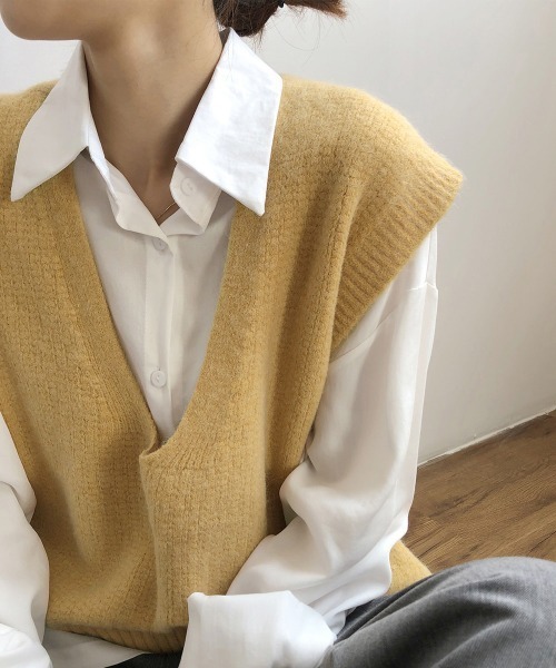 ベスト ジレ ニットベスト レディース ニットチョッキ レディース | miniministore | 14