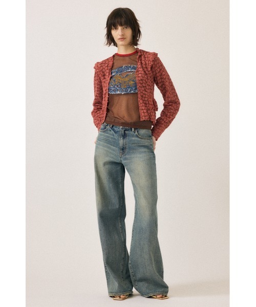 MOUSSY ジーンズ デニム デニムパンツ WIDE BAGGY STRAIGHT