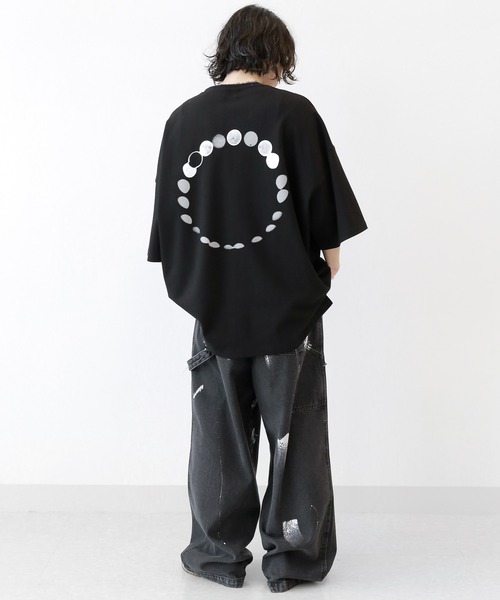 minsobi（ミンソビ） tシャツ ルナサークル半袖T プリントデザインT