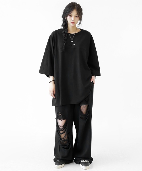 minsobi（ミンソビ） tシャツ ルナサークル半袖T プリントデザインT