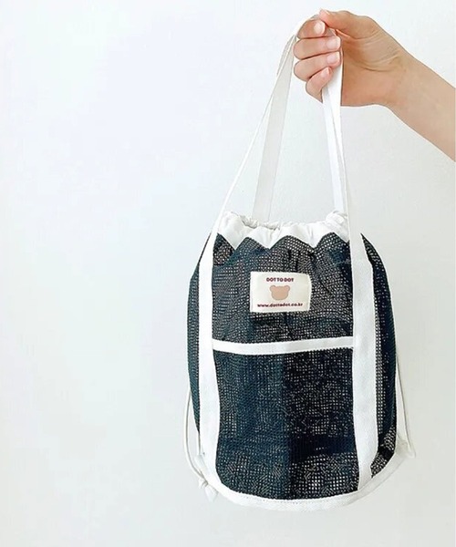 レッスンバッグ 「 Bambin / ボンバン 」 巾着 メッシュ プールバッグ