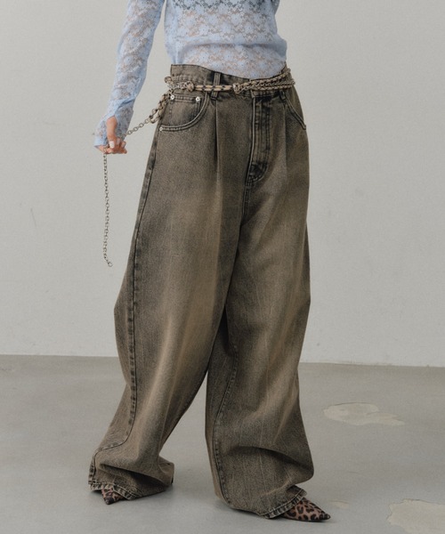 ジーンズ デニム デニムパンツ Super wide mens like denim／スーパー