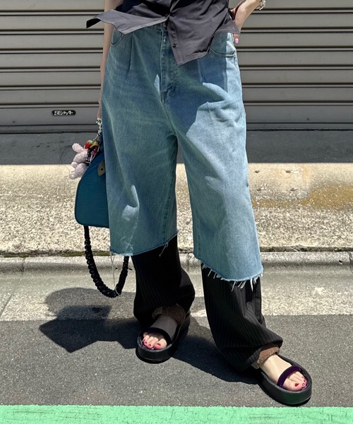 ロージーモンスター　デニムライクスイトピーパンツM ジーンズ デニム デニムパンツ Super wide mens like denim