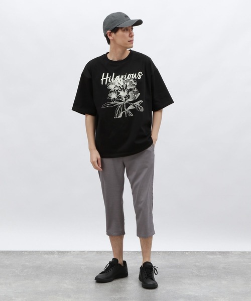 Aelfric Eden】ライン フラワープリント Tシャツ 楽天市場