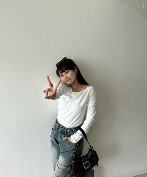 RiLi（リリ） tシャツ オフショルカットソー「RL」 レディース