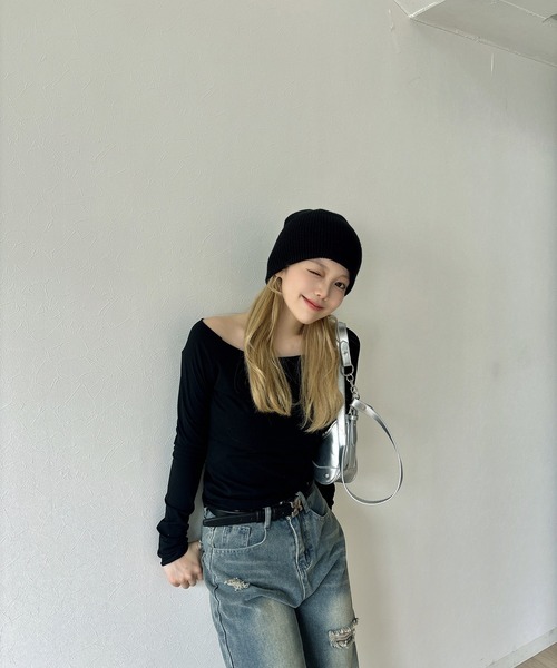 RiLi（リリ） tシャツ オフショルカットソー「RL」 レディース