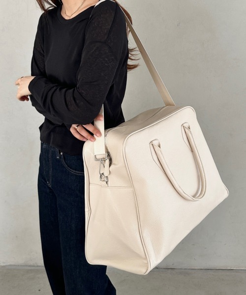 ショルダー付き トラベルバッグ TINA：JOJUN（ボストンバッグ