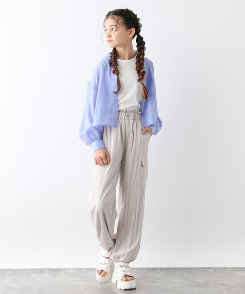 【早い者勝ち】KID BLUE 刺繍入りロングシャツとレギンスセット 早い者勝ち】KID BLUE 刺繍入りロングシャツとレギンスセット