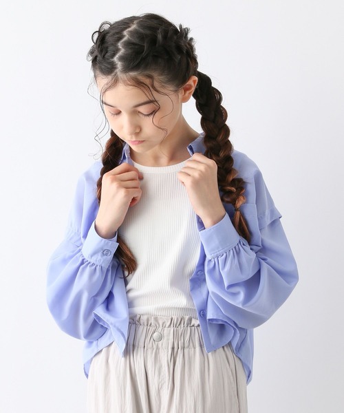 プラダ　Tシャツ　希少　水色 GLOBAL WORK ブラウス シャツ タンクセット肩あきシアーシャツ