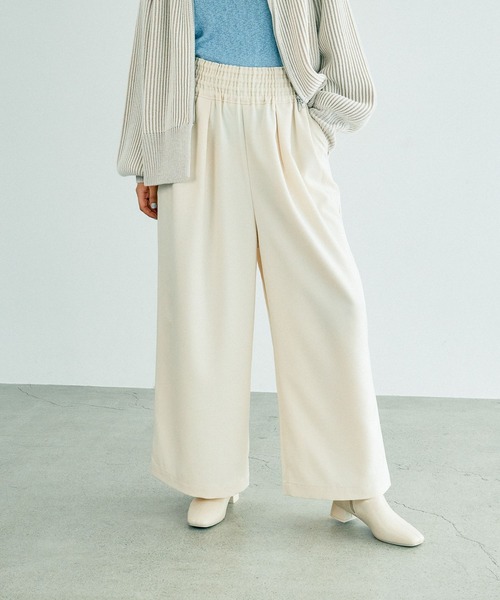 prxjh3様限定 LEPSIM パンツ ギャザーワイドパンツAW 133638 レディース