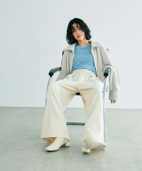 LEPSIM パンツ ギャザーワイドパンツAW 133638 レディース