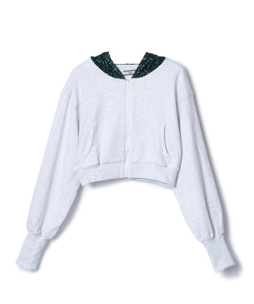 パーカー GLITTER ZIP-UP HOODIE レディース メンズ