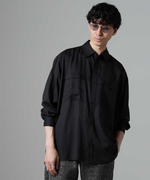 NANO universe（ナノ・ユニバース） シャツ テンセルツイルポケット